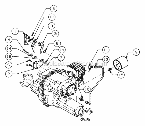 Neutral Linkage, Hydraulic Pickup And Return Diagram and Parts List for 2146 13A-224F100 Cub Cadet Lawn Tractor